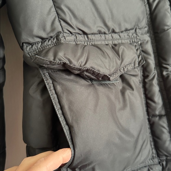 J. Crew Black and Tan Puffer Jacket size medium - Picture 3 of 12